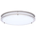 SATCO/NUVO Glamour LED 17 Inch Flush Mount CCT Selectable 2700K/3000K/3500K/4000K/5000K Brushed Nickel Finish (62-1877)