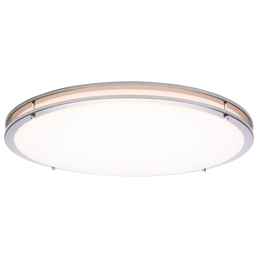 SATCO/NUVO Glamour LED 24 Inch Flush Mount CCT Selectable 2700K/3000K/3500K/4000K/5000K Brushed Nickel Finish (62-1878)