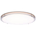 SATCO/NUVO Glamour LED 24 Inch Flush Mount CCT Selectable 2700K/3000K/3500K/4000K/5000K Brushed Nickel Finish (62-1878)