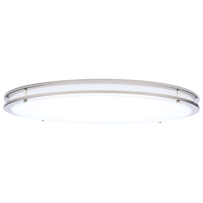 SATCO/NUVO Glamour LED 24 Inch Flush Mount CCT Selectable 2700K/3000K/3500K/4000K/5000K Brushed Nickel Finish (62-1878)