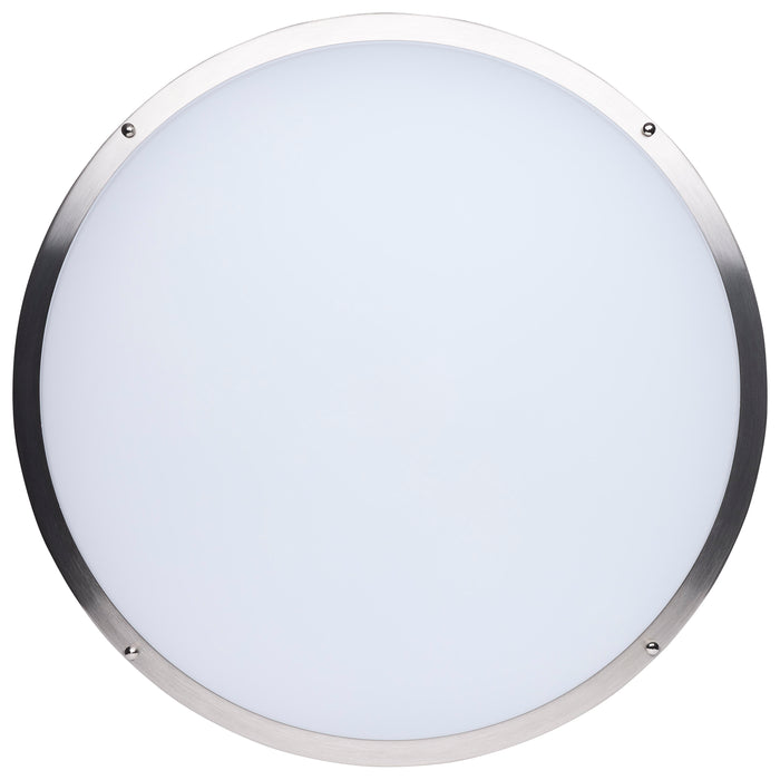 SATCO/NUVO Glamour LED 24 Inch Flush Mount CCT Selectable 2700K/3000K/3500K/4000K/5000K Brushed Nickel Finish (62-1878)