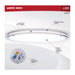 SATCO/NUVO Glamour LED 24 Inch Flush Mount CCT Selectable 2700K/3000K/3500K/4000K/5000K Brushed Nickel Finish (62-1878)