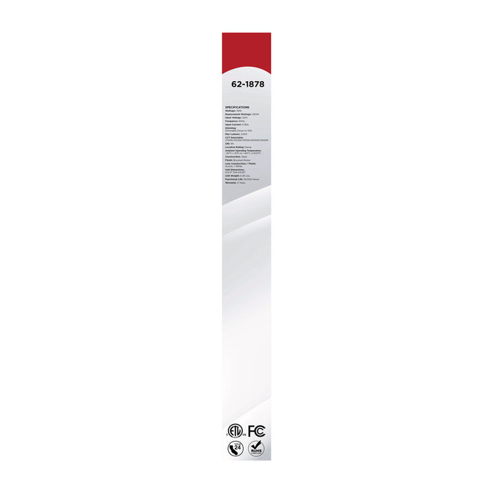 SATCO/NUVO Glamour LED 24 Inch Flush Mount CCT Selectable 2700K/3000K/3500K/4000K/5000K Brushed Nickel Finish (62-1878)