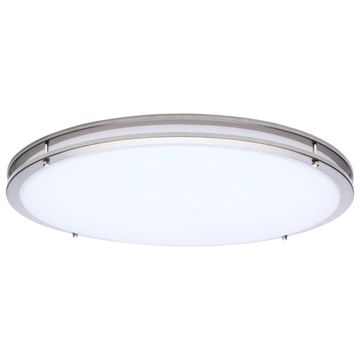 SATCO/NUVO Glamour LED 24 Inch Flush Mount CCT Selectable 2700K/3000K/3500K/4000K/5000K Brushed Nickel Finish (62-1878)