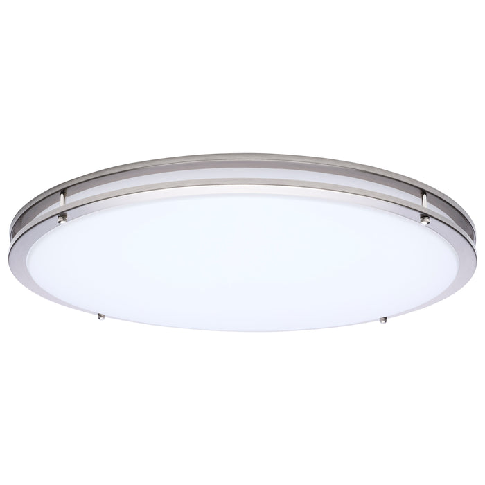 SATCO/NUVO Glamour LED 24 Inch Flush Mount CCT Selectable 2700K/3000K/3500K/4000K/5000K Brushed Nickel Finish (62-1878)