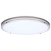 SATCO/NUVO Glamour LED 24 Inch Flush Mount CCT Selectable 2700K/3000K/3500K/4000K/5000K Brushed Nickel Finish (62-1878)
