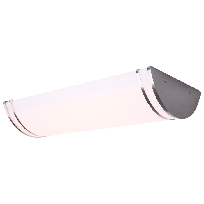 SATCO/NUVO Glamour LED 25 Inch Linear Flush Mount CCT Selectable 2700K/3000K/3500K/4000K/5000K Brushed Nickel Finish (62-1879)