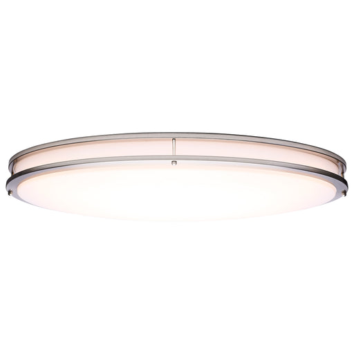 SATCO/NUVO Glamour LED 32 Inch Oval Flush Mount CCT Selectable 2700K/3000K/3500K/4000K/5000K Brushed Nickel Finish (62-1881)