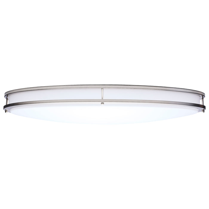 SATCO/NUVO Glamour LED 32 Inch Oval Flush Mount CCT Selectable 2700K/3000K/3500K/4000K/5000K Brushed Nickel Finish (62-1881)