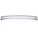 SATCO/NUVO Glamour LED 32 Inch Oval Flush Mount CCT Selectable 2700K/3000K/3500K/4000K/5000K Brushed Nickel Finish (62-1881)
