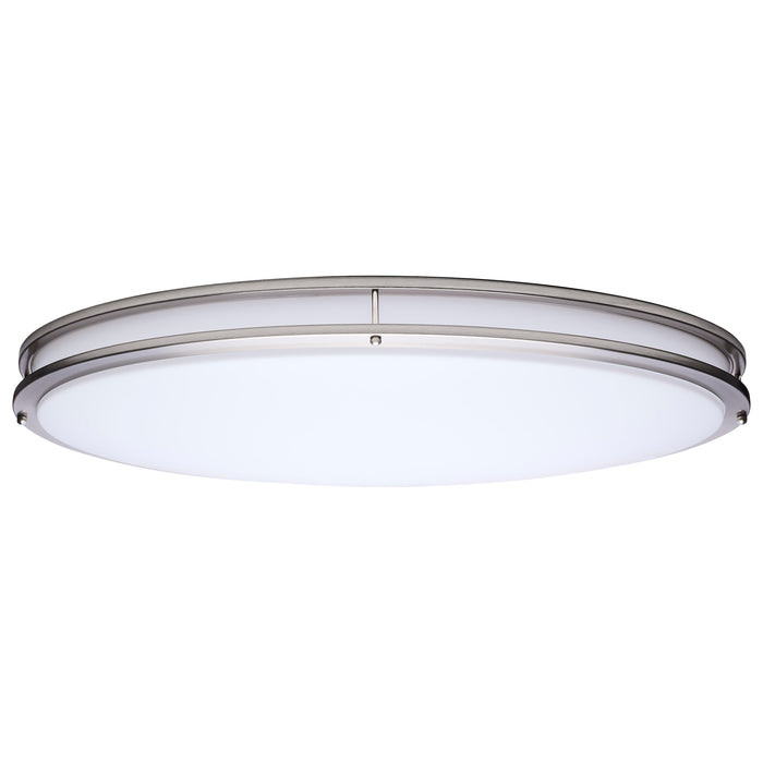 SATCO/NUVO Glamour LED 32 Inch Oval Flush Mount CCT Selectable 2700K/3000K/3500K/4000K/5000K Brushed Nickel Finish (62-1881)