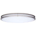 SATCO/NUVO Glamour LED 32 Inch Oval Flush Mount CCT Selectable 2700K/3000K/3500K/4000K/5000K Brushed Nickel Finish (62-1881)