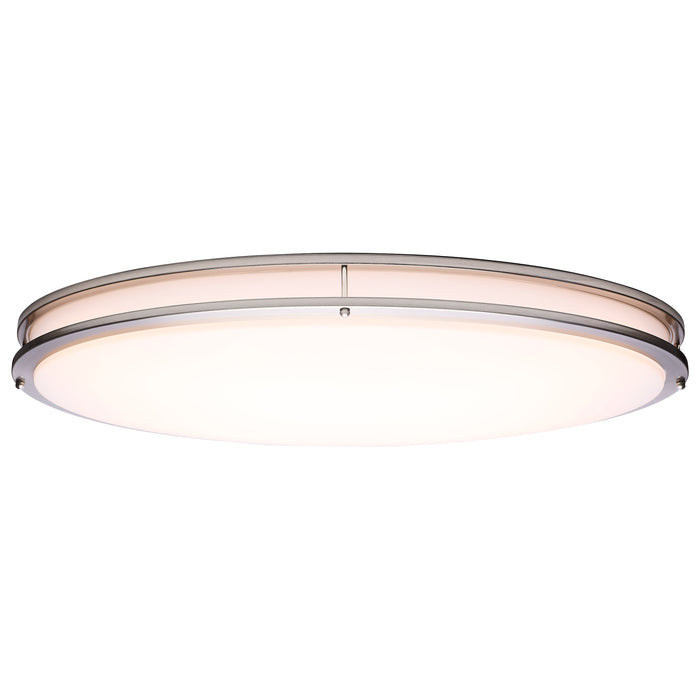 SATCO/NUVO Glamour LED 32 Inch Oval Flush Mount CCT Selectable 2700K/3000K/3500K/4000K/5000K Brushed Nickel Finish (62-1881)