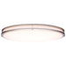 SATCO/NUVO Glamour LED 32 Inch Oval Flush Mount CCT Selectable 2700K/3000K/3500K/4000K/5000K Brushed Nickel Finish (62-1881)