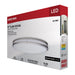 SATCO/NUVO Glamour LED 32 Inch Oval Flush Mount CCT Selectable 2700K/3000K/3500K/4000K/5000K Brushed Nickel Finish (62-1881)