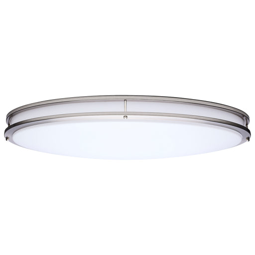 SATCO/NUVO Glamour LED 32 Inch Oval Flush Mount CCT Selectable 2700K/3000K/3500K/4000K/5000K Brushed Nickel Finish (62-1881)
