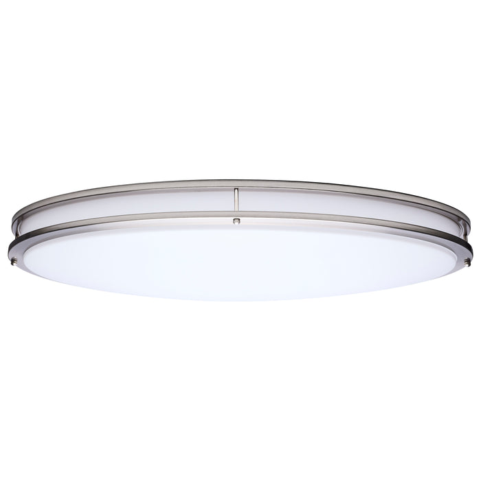 SATCO/NUVO Glamour LED 32 Inch Oval Flush Mount CCT Selectable 2700K/3000K/3500K/4000K/5000K Brushed Nickel Finish (62-1881)