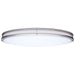 SATCO/NUVO Glamour LED 32 Inch Oval Flush Mount CCT Selectable 2700K/3000K/3500K/4000K/5000K Brushed Nickel Finish (62-1881)