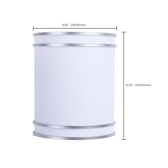 SATCO/NUVO Glamour LED Wall Sconce CCT Selectable 2700K/3000K/3500K/4000K/5000K Brushed Nickel Finish (62-1885)