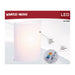 SATCO/NUVO Crispo LED Wall Sconce CCT Selectable 2700K/3000K/3500K/4000K/5000K White Finish (62-1886)