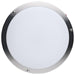 SATCO/NUVO Glamour 13 Inch 25W LED Flush Mount CCT Selectable 2700K/3000K/3500K/4000K/5000K 120V 90 CRI Emergency Battery Brushed Nickel Finish (62-1890)