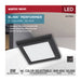 SATCO/NUVO Blink Performer - 8W LED 5 Inch Square Fixture Black Finish 5 CCT Selectable (62-1905)