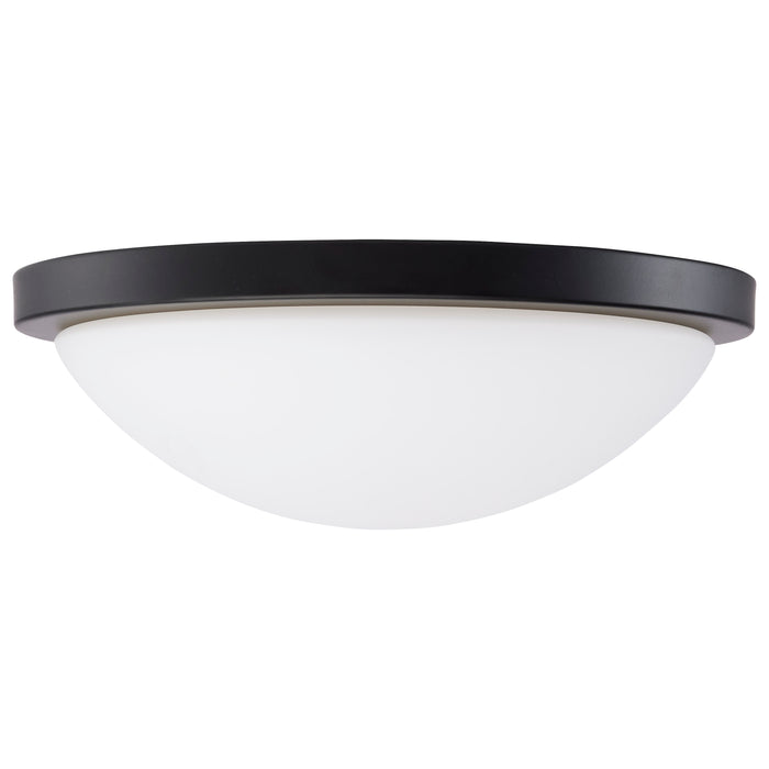 SATCO/NUVO Button 11 Inch LED Flush Mount Fixture Matte Black Finish CCT Selectable 3000K/4000K/5000K 120V (62-1942)