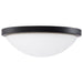 SATCO/NUVO Button 11 Inch LED Flush Mount Fixture Matte Black Finish CCT Selectable 3000K/4000K/5000K 120V (62-1942)