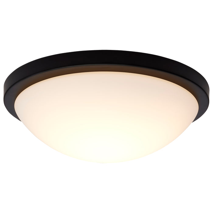SATCO/NUVO Button 11 Inch LED Flush Mount Fixture Matte Black Finish CCT Selectable 3000K/4000K/5000K 120V (62-1942)