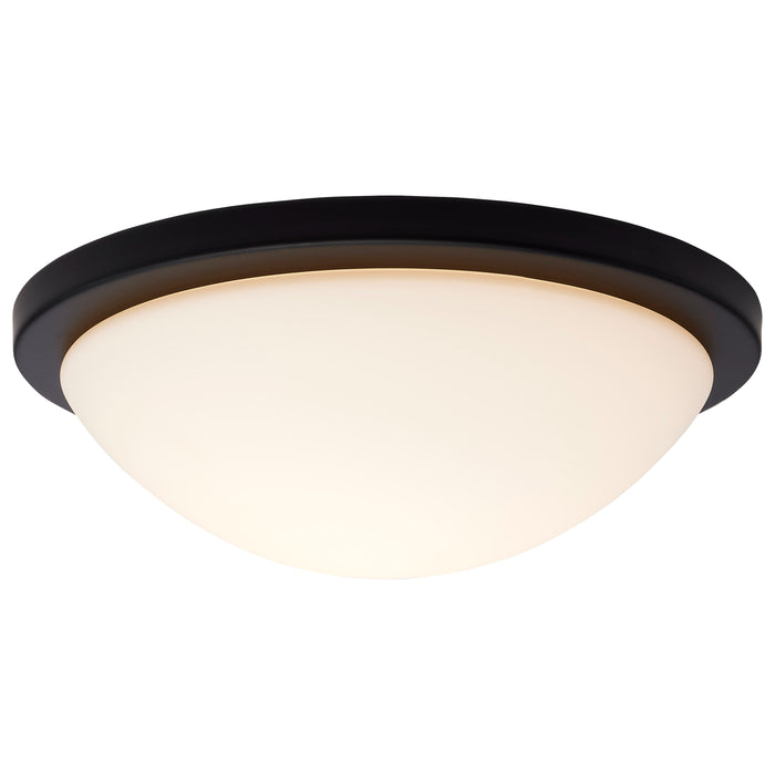SATCO/NUVO Button 13 Inch LED Flush Mount Fixture Matte Black Finish CCT Selectable 3000K/4000K/5000K 120V (62-1943)