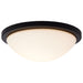 SATCO/NUVO Button 13 Inch LED Flush Mount Fixture Matte Black Finish CCT Selectable 3000K/4000K/5000K 120V (62-1943)