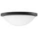 SATCO/NUVO Button 13 Inch LED Flush Mount Fixture Matte Black Finish CCT Selectable 3000K/4000K/5000K 120V (62-1943)