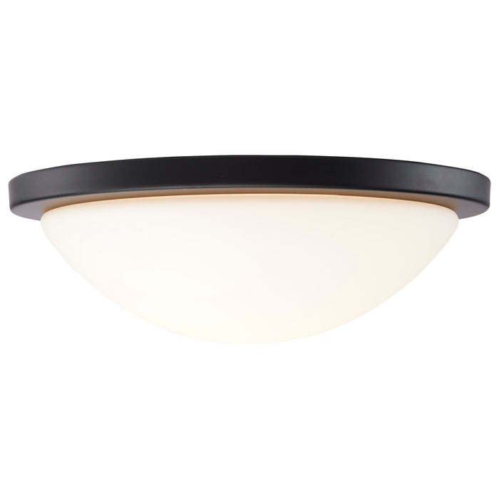 SATCO/NUVO Button 13 Inch LED Flush Mount Fixture Matte Black Finish CCT Selectable 3000K/4000K/5000K 120V (62-1943)