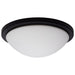 SATCO/NUVO Button 13 Inch LED Flush Mount Fixture Matte Black Finish CCT Selectable 3000K/4000K/5000K 120V (62-1943)