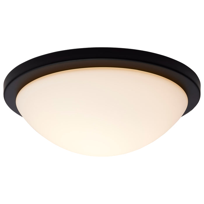 SATCO/NUVO Button 13 Inch LED Flush Mount Fixture Matte Black Finish CCT Selectable 3000K/4000K/5000K 120V (62-1943)