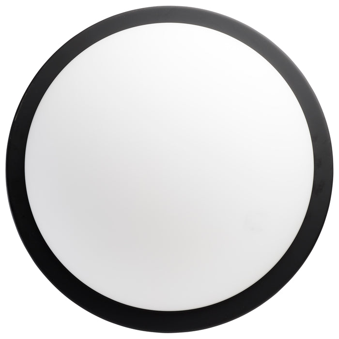 SATCO/NUVO Button 13 Inch LED Flush Mount Fixture Matte Black Finish CCT Selectable 3000K/4000K/5000K 120V (62-1943)