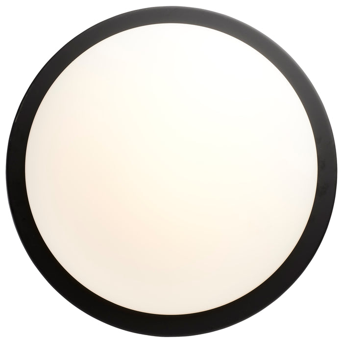 SATCO/NUVO Button 13 Inch LED Flush Mount Fixture Matte Black Finish CCT Selectable 3000K/4000K/5000K 120V (62-1943)