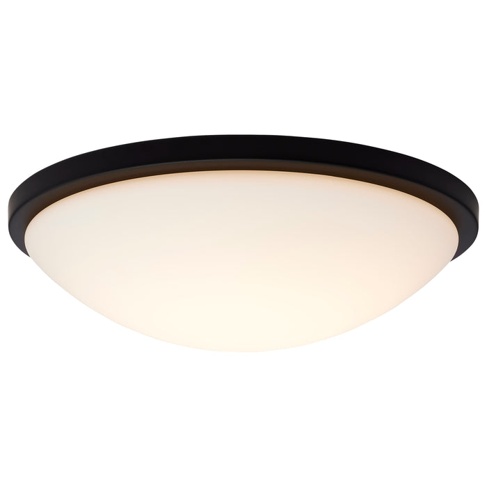 SATCO/NUVO Button 17 Inch LED Flush Mount Fixture Matte Black Finish CCT Selectable 3000K/4000K/5000K 120V (62-1944)