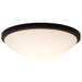 SATCO/NUVO Button 17 Inch LED Flush Mount Fixture Matte Black Finish CCT Selectable 3000K/4000K/5000K 120V (62-1944)