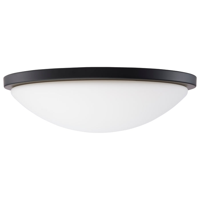 SATCO/NUVO Button 17 Inch LED Flush Mount Fixture Matte Black Finish CCT Selectable 3000K/4000K/5000K 120V (62-1944)