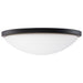 SATCO/NUVO Button 17 Inch LED Flush Mount Fixture Matte Black Finish CCT Selectable 3000K/4000K/5000K 120V (62-1944)