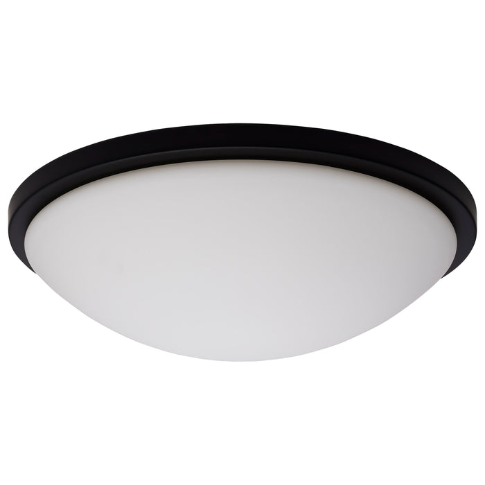 SATCO/NUVO Button 17 Inch LED Flush Mount Fixture Matte Black Finish CCT Selectable 3000K/4000K/5000K 120V (62-1944)