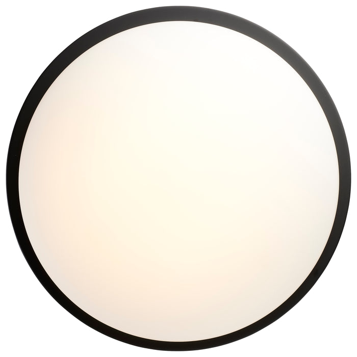 SATCO/NUVO Button 17 Inch LED Flush Mount Fixture Matte Black Finish CCT Selectable 3000K/4000K/5000K 120V (62-1944)