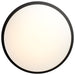 SATCO/NUVO Button 17 Inch LED Flush Mount Fixture Matte Black Finish CCT Selectable 3000K/4000K/5000K 120V (62-1944)