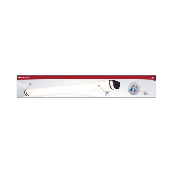 SATCO/NUVO Glamour LED 49 Inch Vanity CCT Selectable 2700K/3000K/3500K/4000K/5000K Black Finish (62-1972)