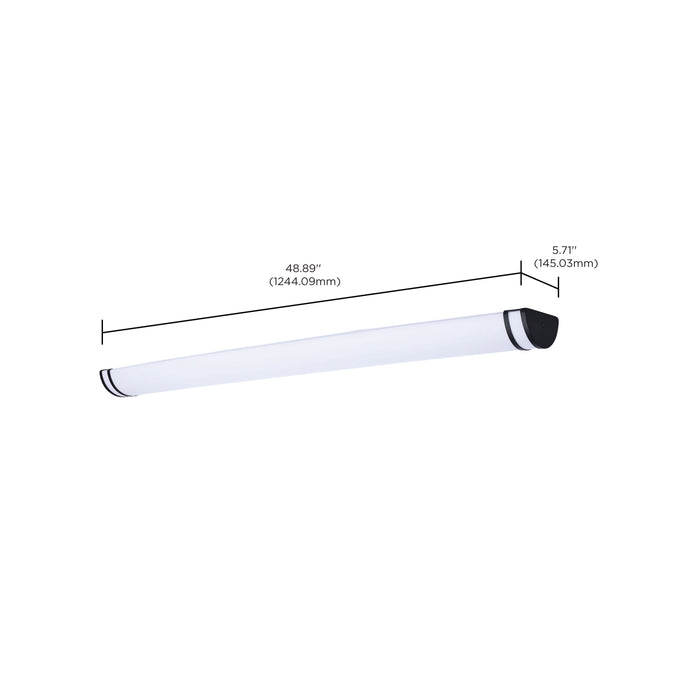 SATCO/NUVO Glamour LED 49 Inch Vanity CCT Selectable 2700K/3000K/3500K/4000K/5000K Black Finish (62-1972)