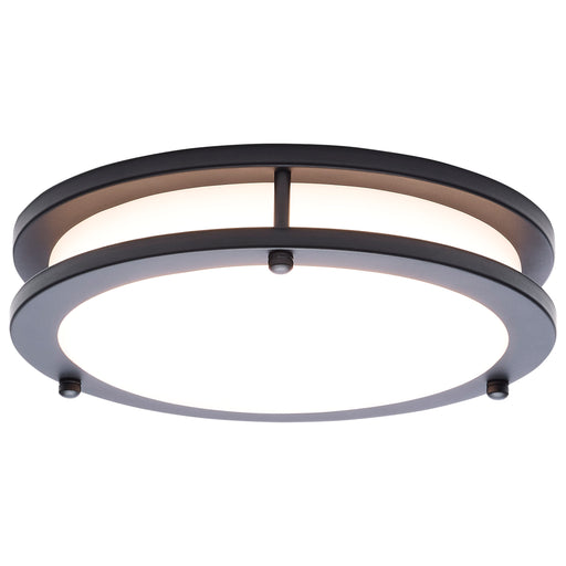 SATCO/NUVO Glamour LED 10 Inch Flush Mount CCT Selectable 2700K/3000K/3500K/4000K/5000K Black Finish (62-1975)
