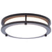 SATCO/NUVO Glamour LED 10 Inch Flush Mount CCT Selectable 2700K/3000K/3500K/4000K/5000K Black Finish (62-1975)