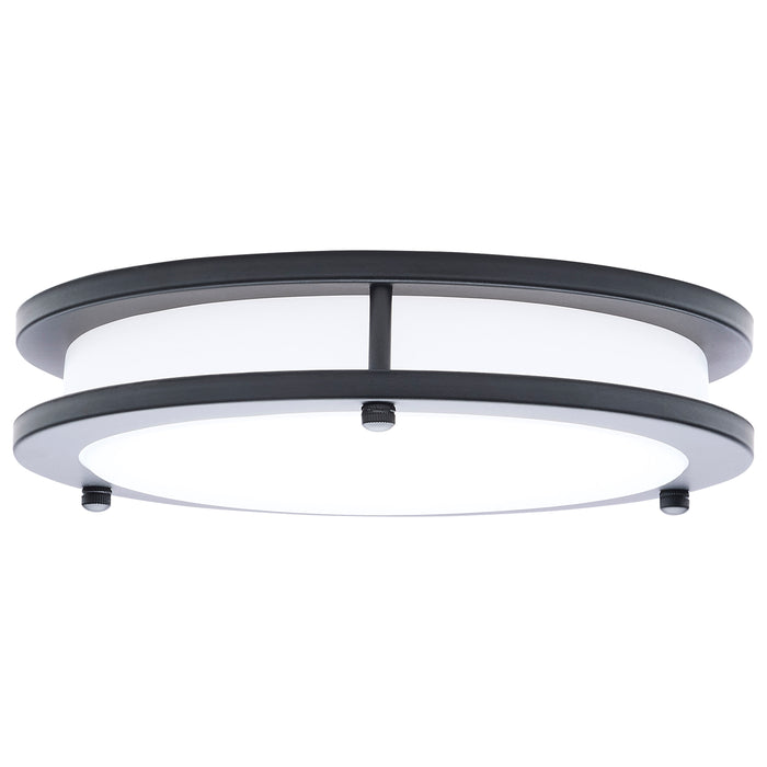 SATCO/NUVO Glamour LED 10 Inch Flush Mount CCT Selectable 2700K/3000K/3500K/4000K/5000K Black Finish (62-1975)