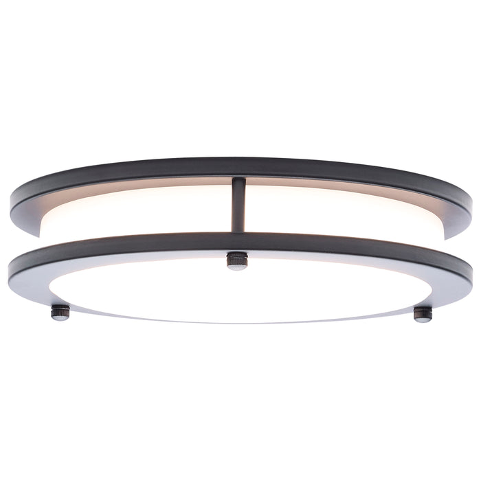 SATCO/NUVO Glamour LED 10 Inch Flush Mount CCT Selectable 2700K/3000K/3500K/4000K/5000K Black Finish (62-1975)